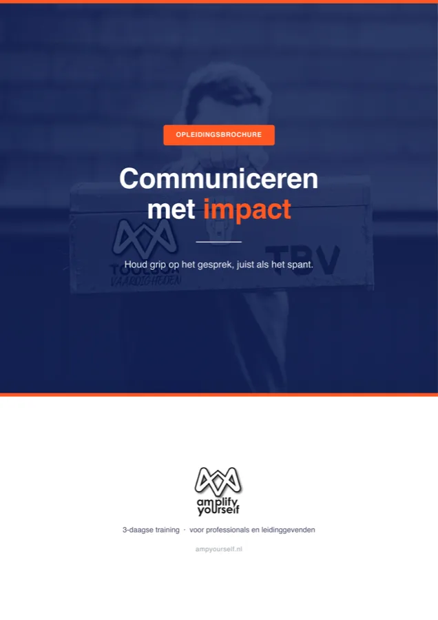 Opleidingsbrochure Communiceren met impact